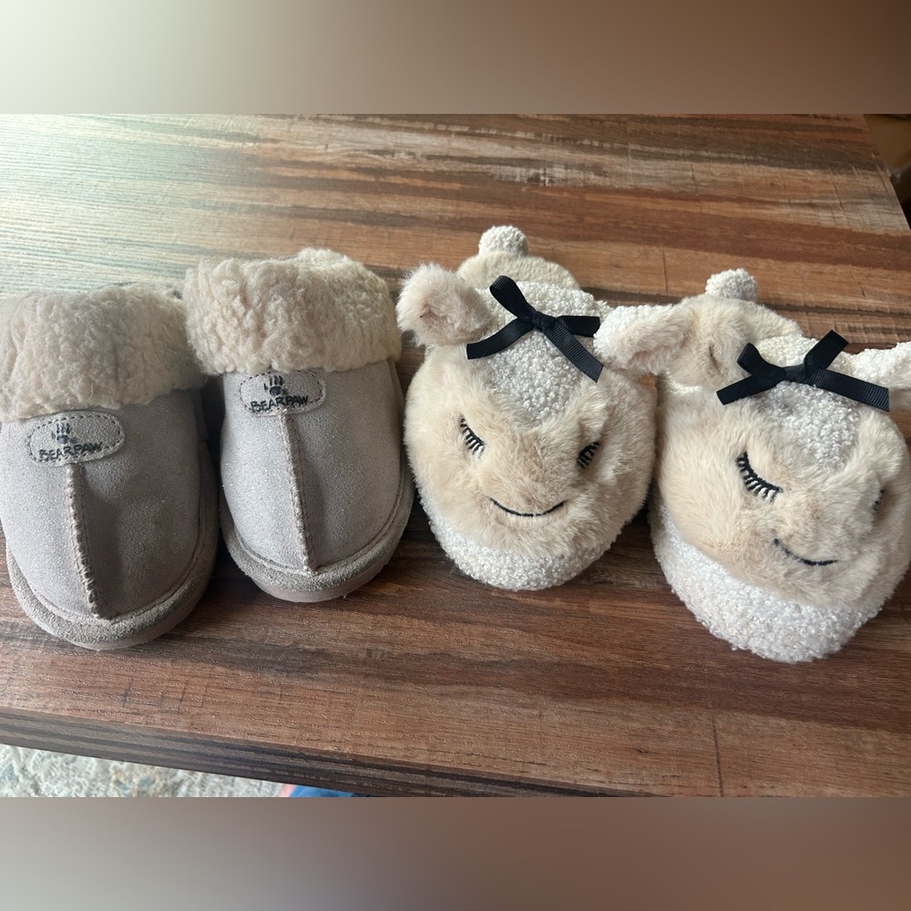 Cozy Beige and Cream Slippers